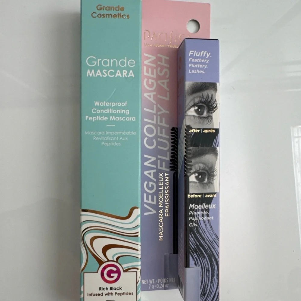 Grande Cosmetics Mascara Bundle NEW Pacifica Vegan Lash Volume Set